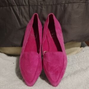 Gap Women's Hot Pink Suede Loafers